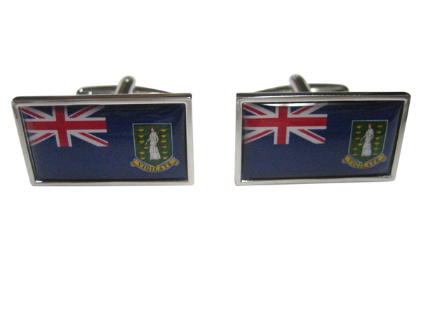 Thin Bordered British Virgin Islands Flag Cufflinks