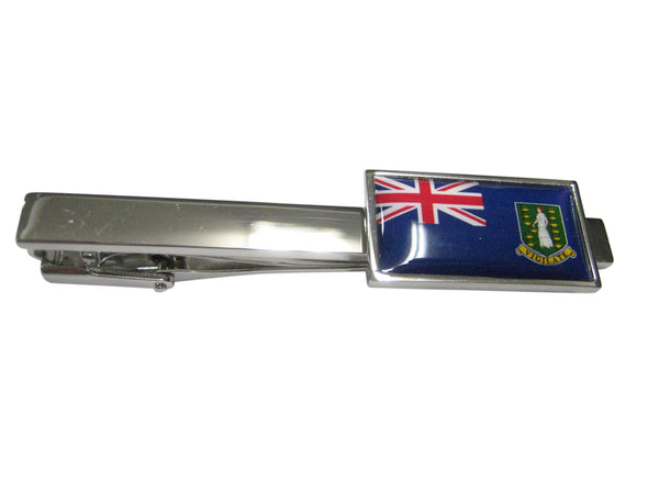 Thin Bordered British Virgin Islands Flag Tie Clip