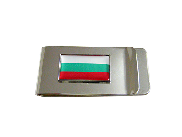 Thin Bordered Bulgaria Flag Pendant Money Clip