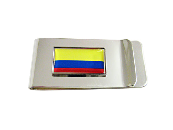 Thin Bordered Colombia Flag Pendant Money Clip