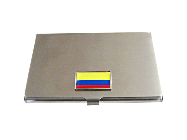 Thin Bordered Colombia Flag Business Card Holder