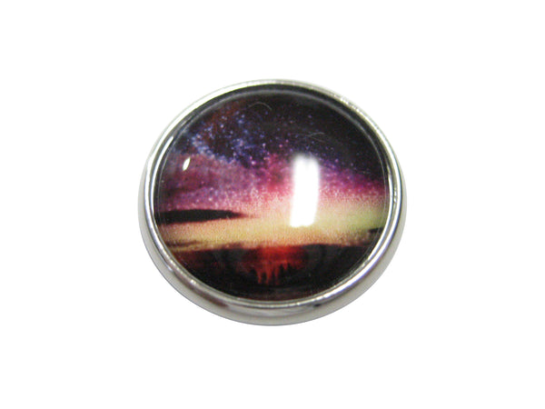 Thin Bordered Colorful Deep Space Gas Nebula Magnet