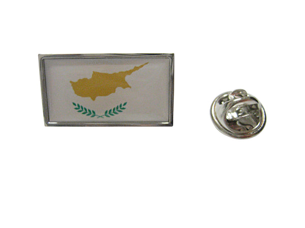 Thin Bordered Cyprus Flag Lapel Pin