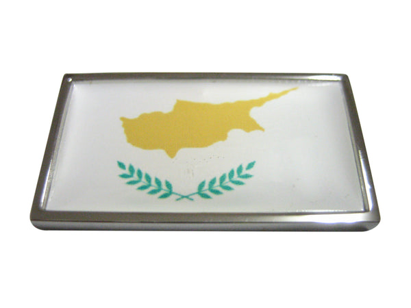 Thin Bordered Cyprus Flag Magnet