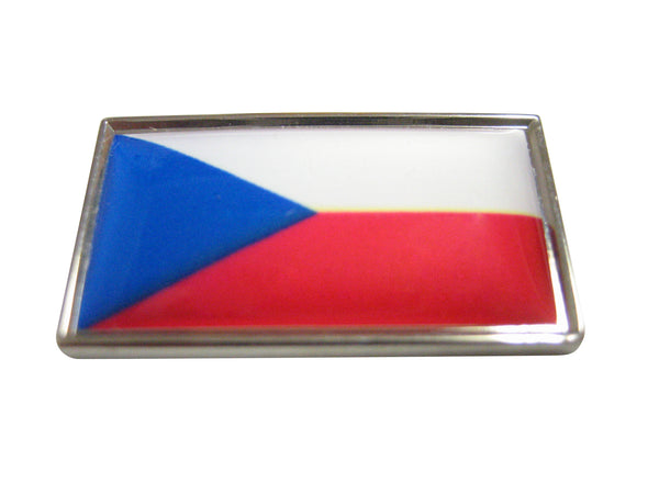Thin Bordered Czech Republic Czechia Flag Magnet