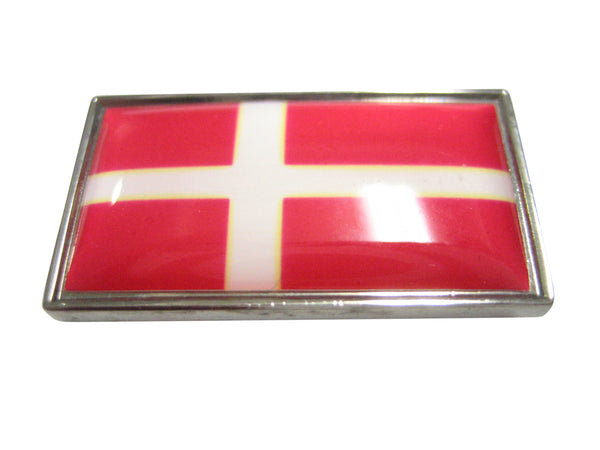 Thin Bordered Denmark Flag Magnet