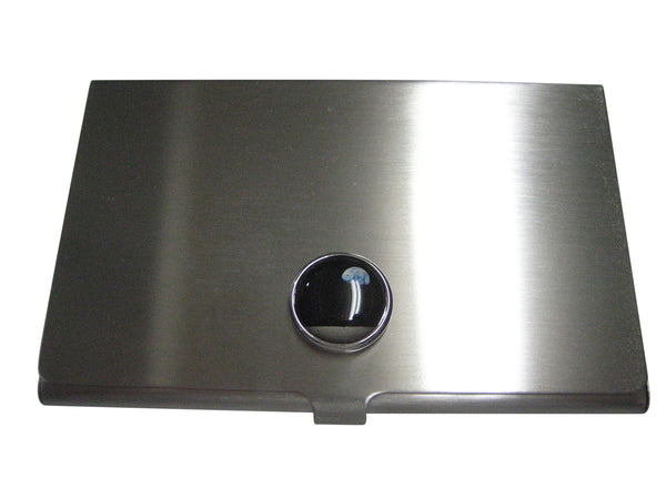 Thin Bordered Earths View From Moon Business Card Holder