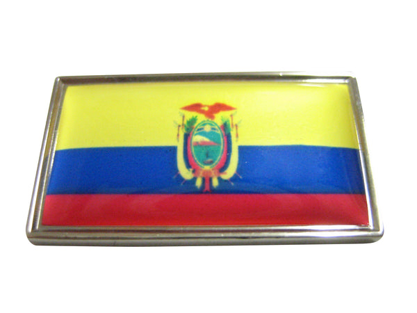 Thin Bordered Ecuador Flag Magnet