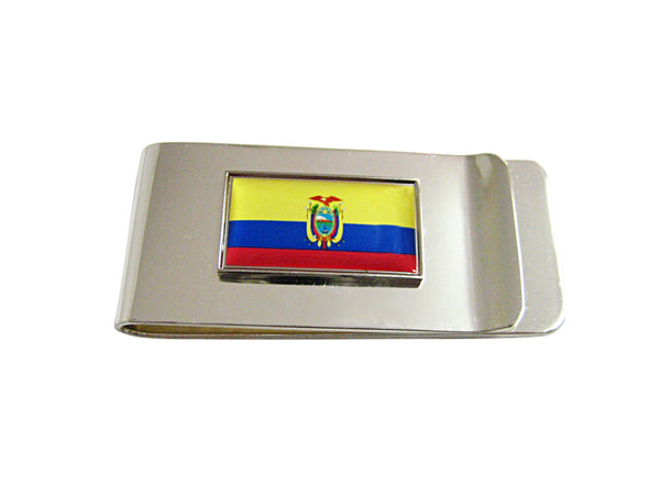 Thin Bordered Ecuador Flag Pendant Money Clip