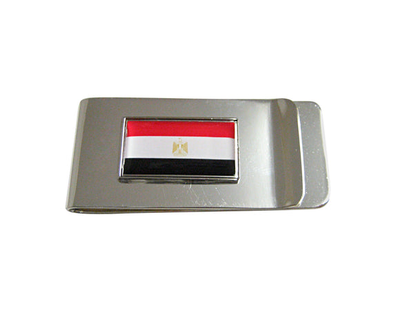 Thin Bordered Egypt Flag Pendant Money Clip