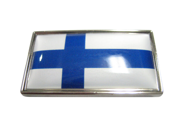 Thin Bordered Finland Flag Magnet