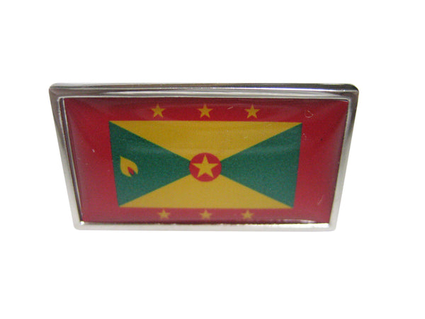Thin Bordered Grenada Flag Adjustable Size Fashion Ring