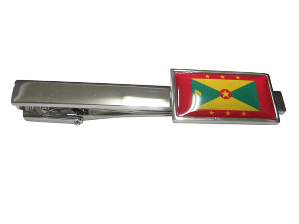 Thin Bordered Grenada Flag Tie Clip