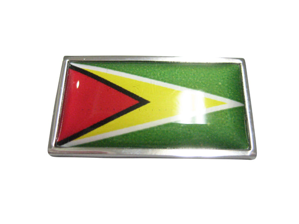 Thin Bordered Guyana Flag Magnet