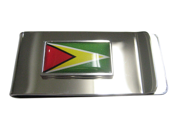 Thin Bordered Guyana Flag Money Clip