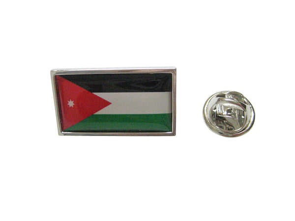 Thin Bordered Jordan Flag Lapel Pin