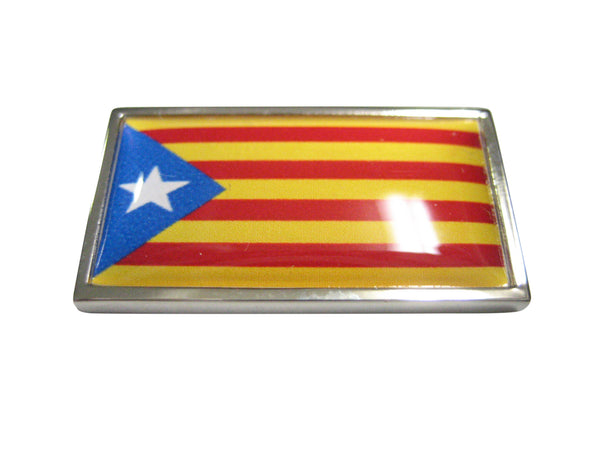 Thin Bordered La Senyera Estelada Catalonia Flag Magnet