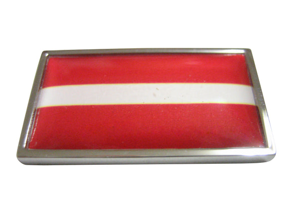 Thin Bordered Latvia Flag Magnet