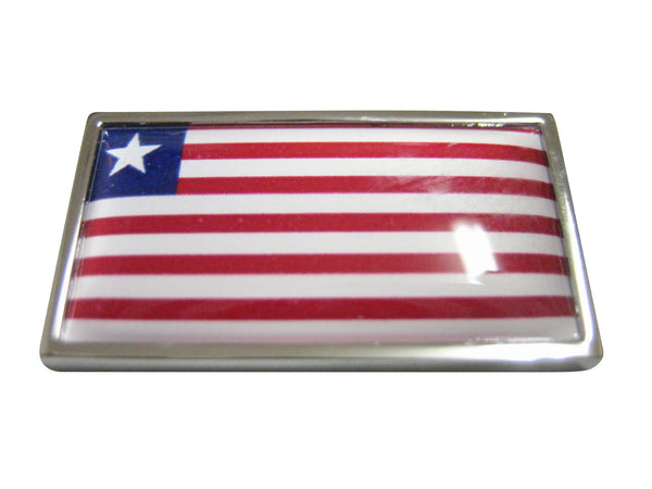 Thin Bordered Liberia Flag Magnet