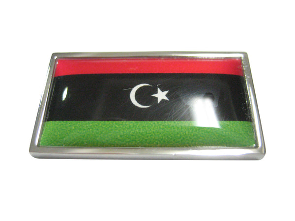 Thin Bordered Libya Flag Magnet