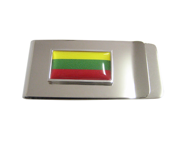 Thin Bordered Lithuania Flag Money Clip
