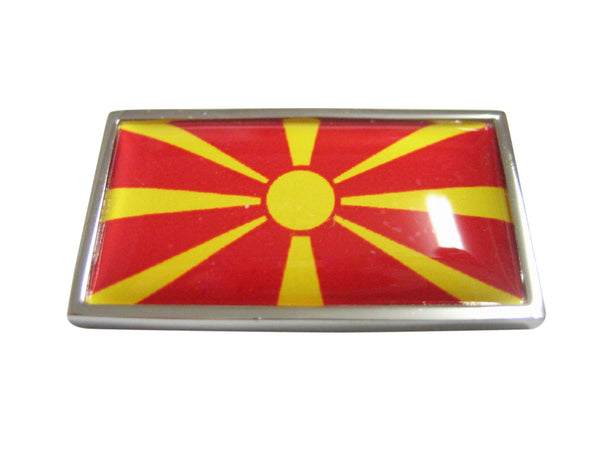 Thin Bordered Macedonia Flag Magnet