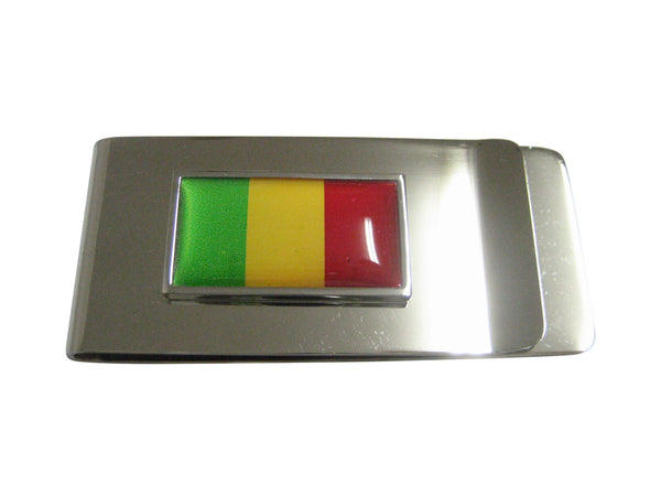 Thin Bordered Mali Flag Pendant Money Clip
