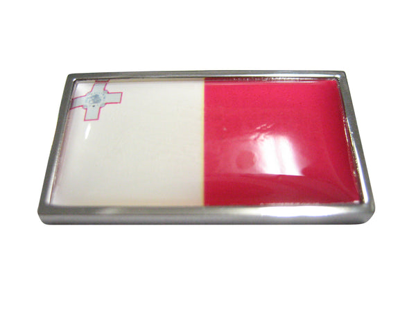 Thin Bordered Malta Flag Magnet