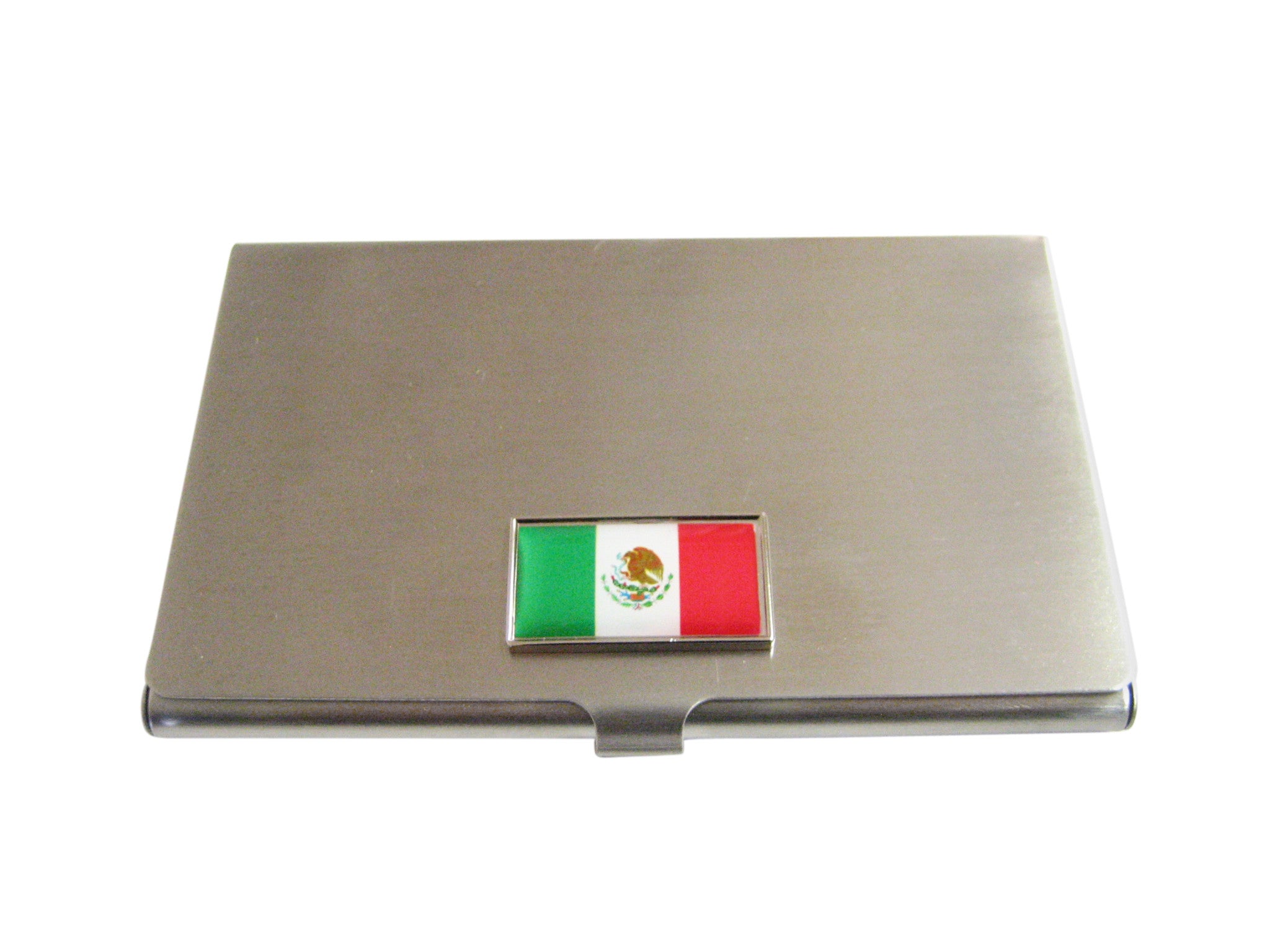 Thin Bordered Panama Flag Pendant Business Card Holder