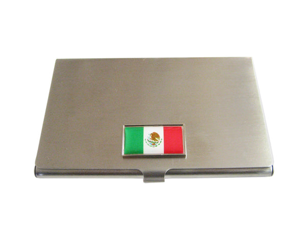 Thin Bordered Panama Flag Pendant Business Card Holder