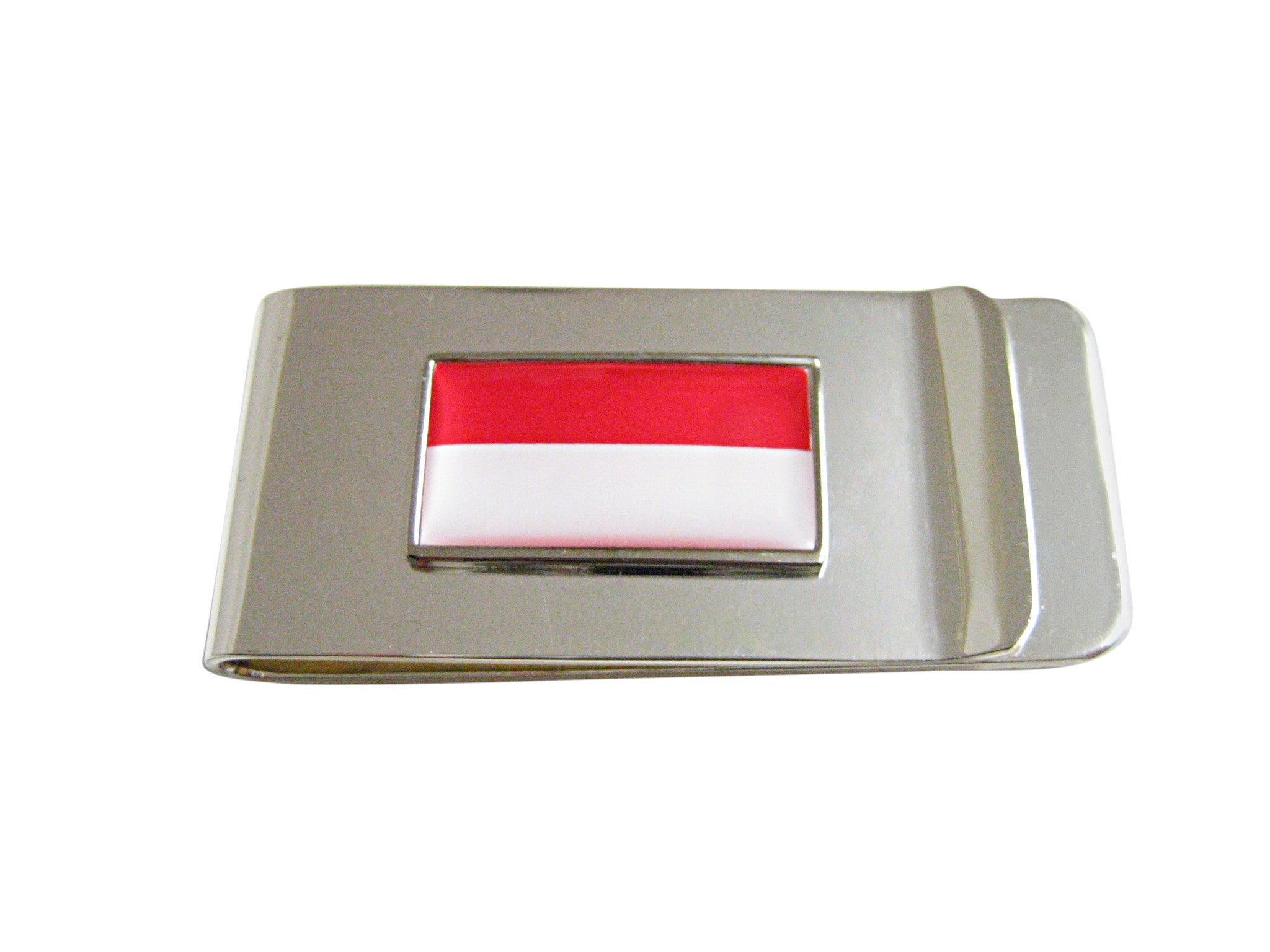 Thin Bordered Monaco Flag Pendant Money Clip