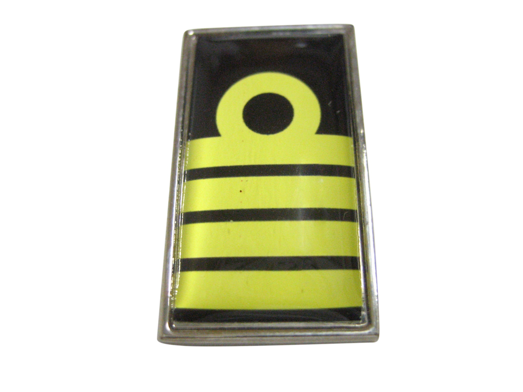 Thin Bordered Nautical Captain Rank Pendant Magnet