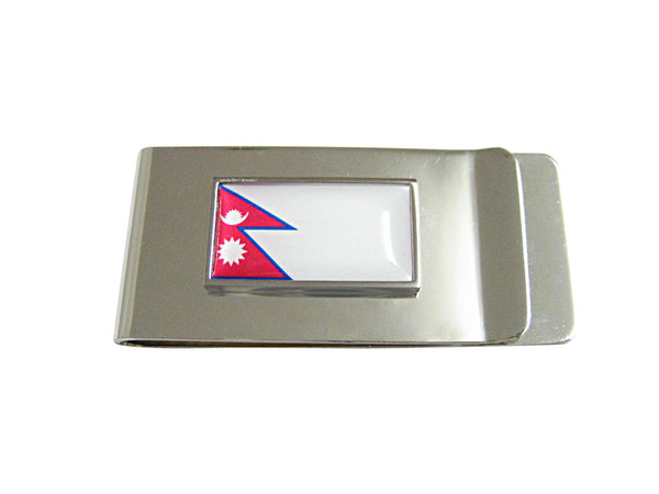Thin Bordered Nepal Country Flag Money Clip