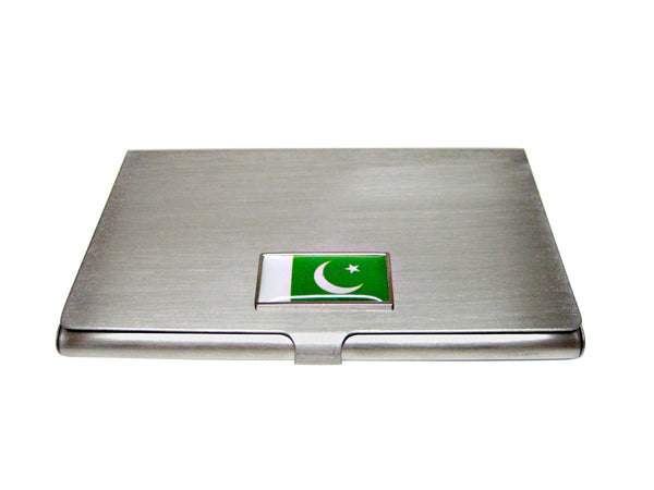 Thin Bordered Pakistan Flag Business Card Holder
