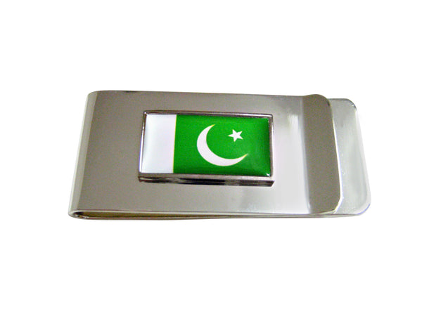 Thin Bordered Pakistan Flag Money Clip