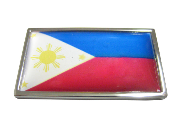 Thin Bordered Philippines Flag Magnet