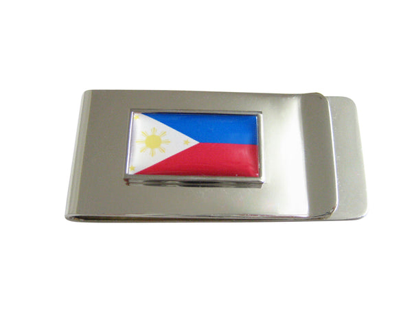 Thin Bordered Philippines Flag Money Clip