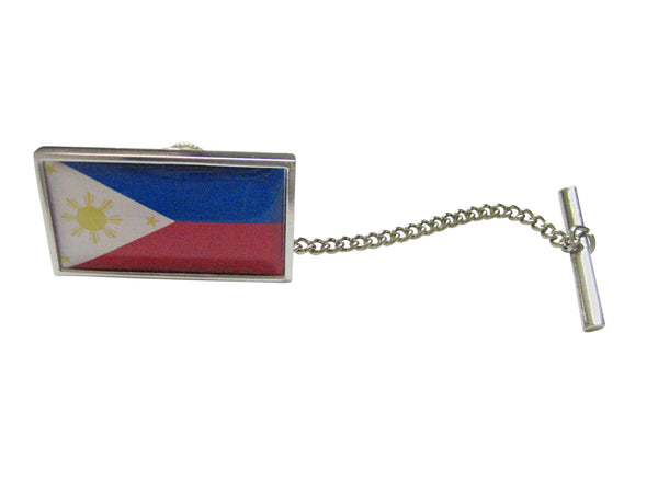 Thin Bordered Philippines Flag Tie Tack