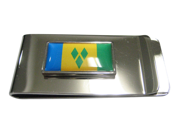 Thin Bordered Saint Vincent And The Grenadines Flag Money Clip