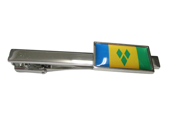 Thin Bordered Saint Vincent And The Grenadines Flag Tie Clip