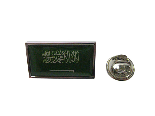 Thin Bordered Saudi Arabia Flag Lapel Pin