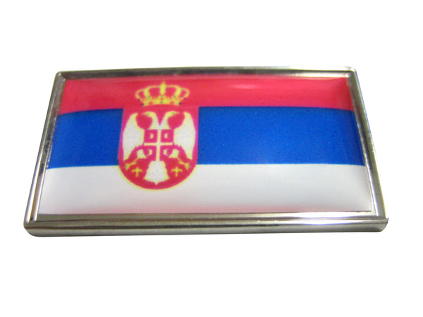 Thin Bordered Serbia Flag Magnet