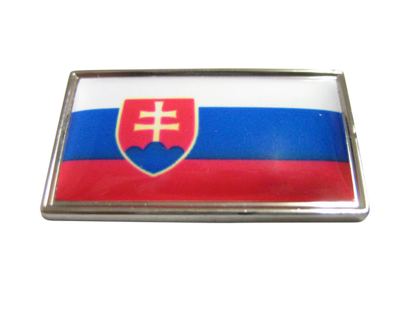 Thin Bordered Slovakia Flag Magnet