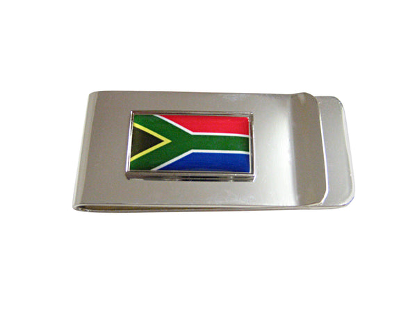 Thin Bordered South Africa Flag Money Clip
