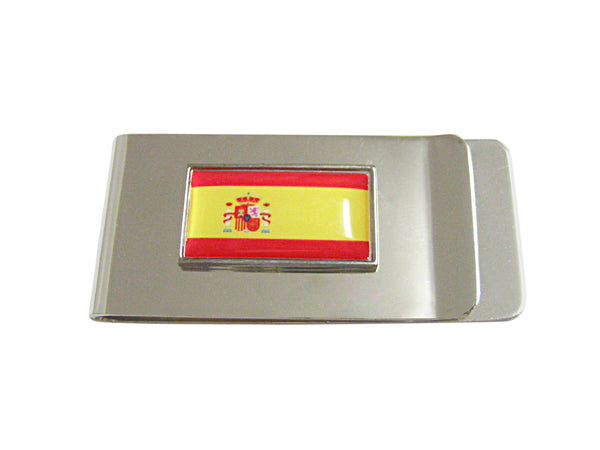 Thin Bordered Spain Flag Money Clip