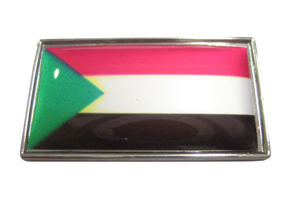 Thin Bordered Sudan Flag Magnet