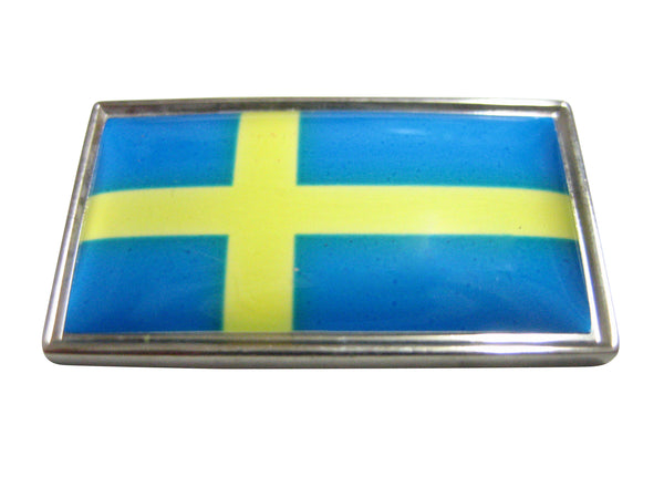 Thin Bordered Sweden Flag Magnet