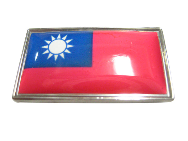 Thin Bordered Taiwan Flag Magnet