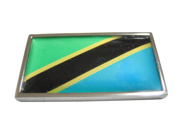 Thin Bordered Tanzania Flag Magnet