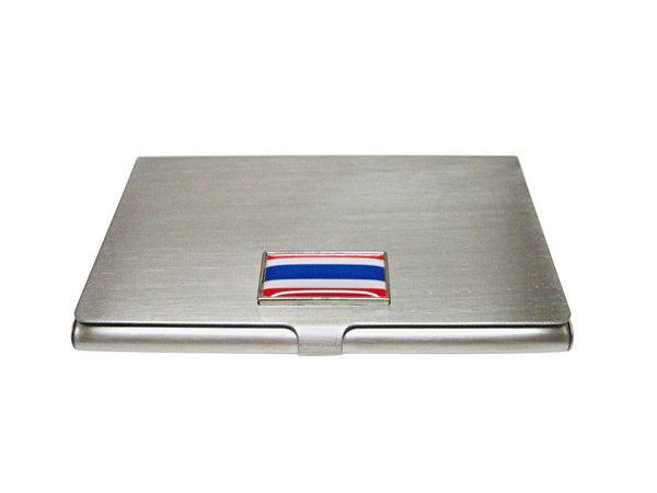 Thin Bordered Thailand Flag Pendant Business Card Holder